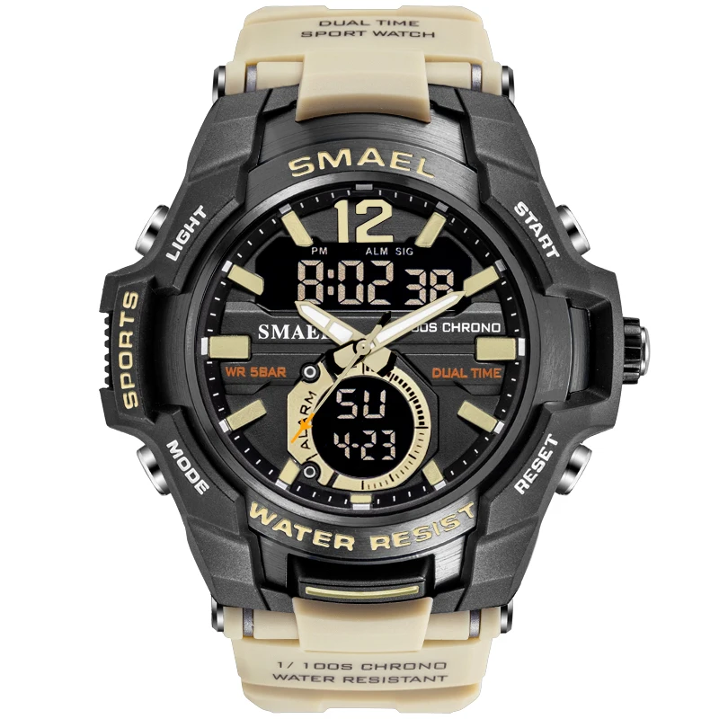 New design SMAEL sport water resistant wrist watch 1805 digital quartz sport watch, Army green,black gold,black gray,black blue,black,orange,khaki
New design SMAEL sport water resistant wrist watch 1805 digital quartz sport watch, Army green,black gold,black gray,black blue,black,orange,khaki