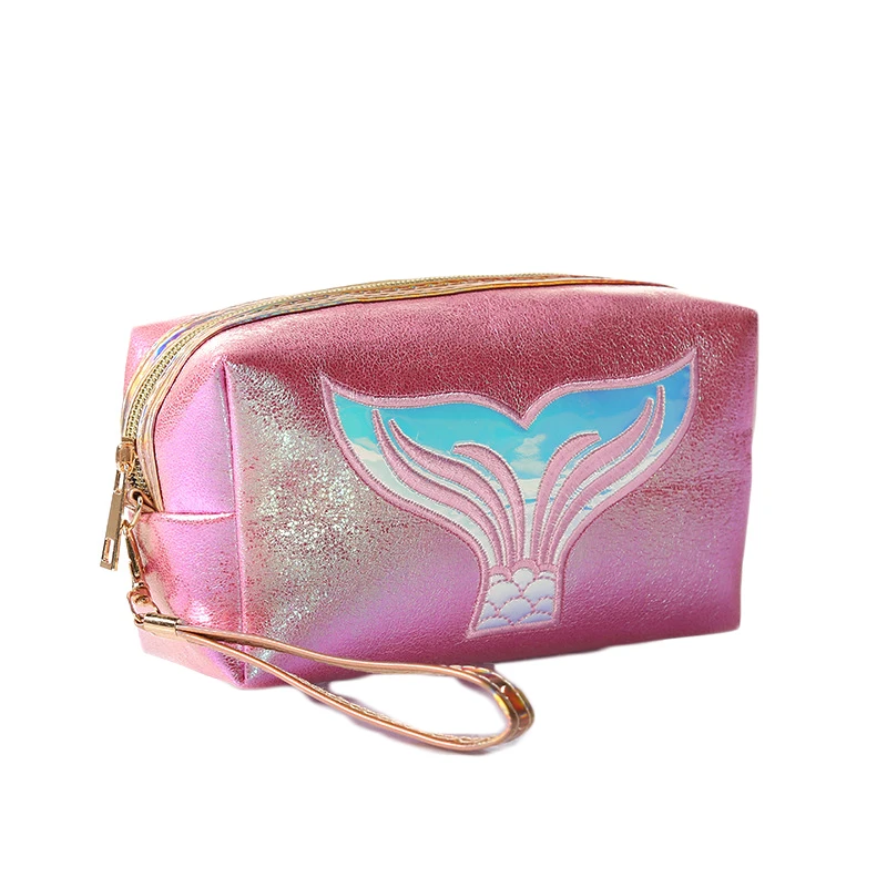 Portable Travel Holographic PU Leather Mermaid Tail Cosmetic Bag Women's Makeup Bag Octagonal Wash Bag with Wrists
Portable Travel Holographic PU Leather Mermaid Tail Cosmetic Bag Women's Makeup Bag Octagonal Wash Bag with Wrists