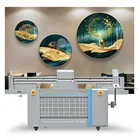 1.6m x 1m UV Flatbed Printer 3D Ceramic Printer With TOSHIBA Ricoh GEN5 Printhead