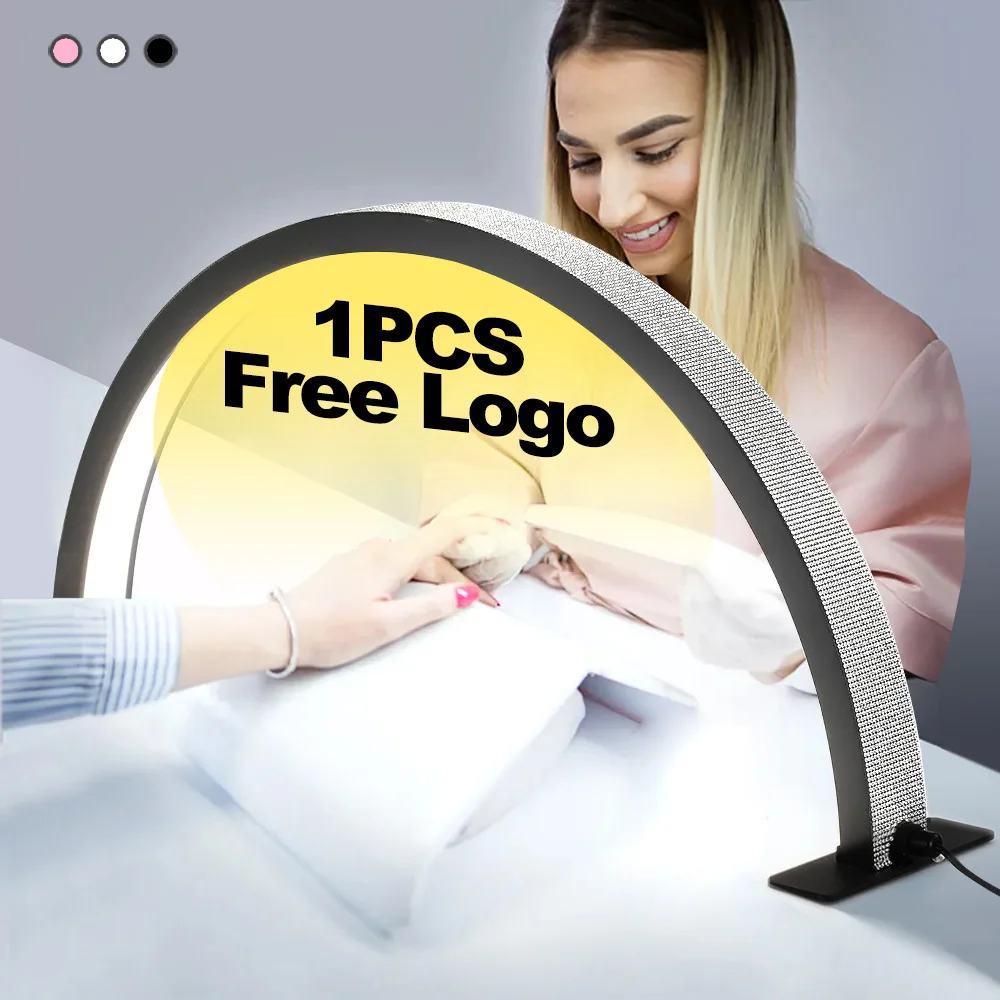 Free customized logo for professional beauty salon lighting half moon shaped diamond nail lamp arch shaped Led desktop nail lamp
Free customized logo for professional beauty salon lighting half moon shaped diamond nail lamp arch shaped Led desktop nail lamp