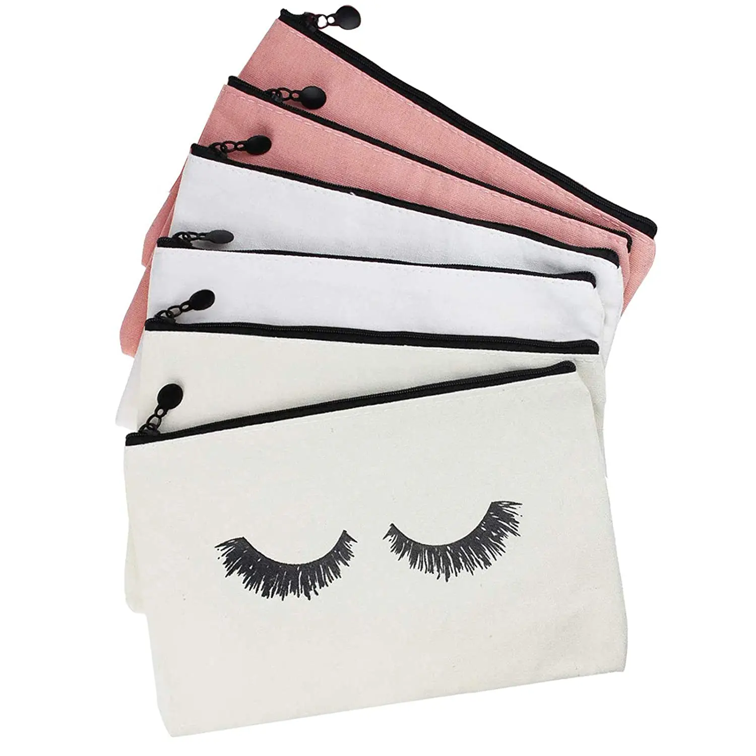 Eyelash Canvas Makeup Bags Travel Small Make up Pouches with Zipper Lash Cosmetic Bags for Women and Girls, Black/white/red/green,etc.
Eyelash Canvas Makeup Bags Travel Small Make up Pouches with Zipper Lash Cosmetic Bags for Women and Girls, Black/white/red/green,etc.