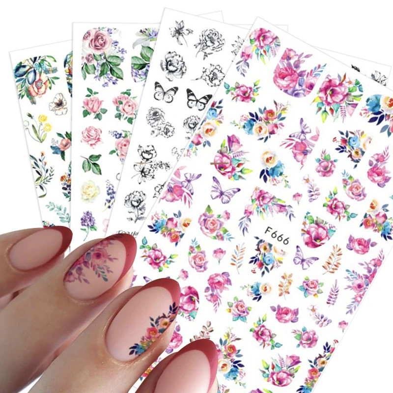 Nail Stickers Slider Colorful Flowers Lotus Butterfly DIY Floral Designs Nail Sticker Flower Series 3D Fashionable 10g 5*9 Cm
Nail Stickers Slider Colorful Flowers Lotus Butterfly DIY Floral Designs Nail Sticker Flower Series 3D Fashionable 10g 5*9 Cm