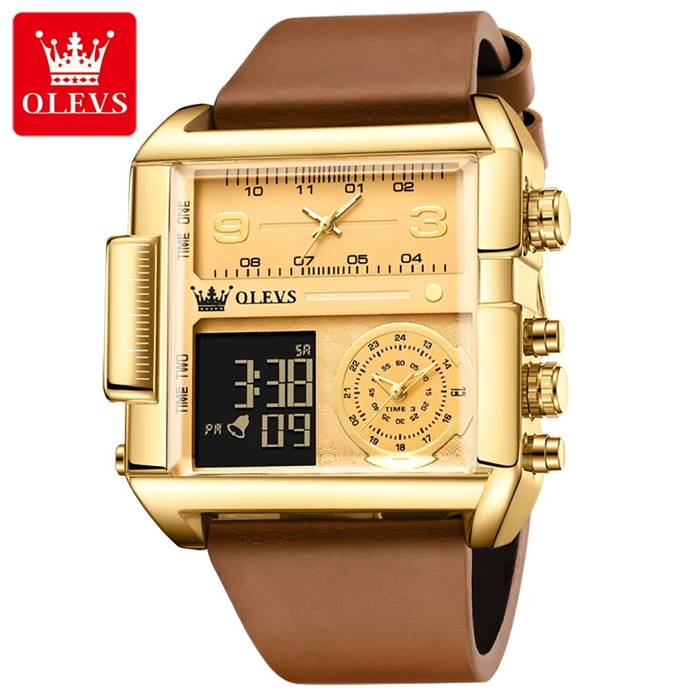 OLEVS 1101 New Retro Gold Waterproof Electronic Watch Unisex Square Small Gold Watch
OLEVS 1101 New Retro Gold Waterproof Electronic Watch Unisex Square Small Gold Watch