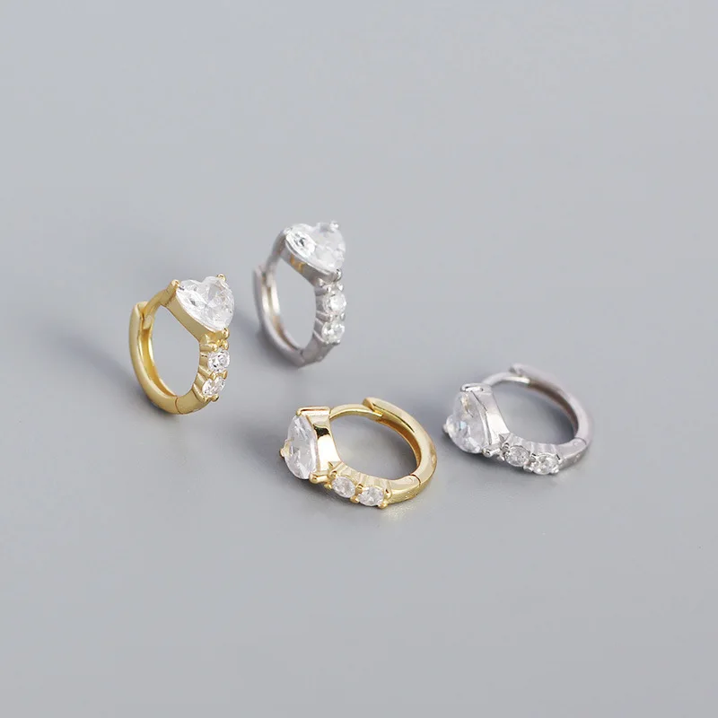 New Design 18K Gold Plated S925 Silver CZ Crystal Heart Clip On Earrings Cubic Zircon Heart 925 Sterling Silver Earrings
New Design 18K Gold Plated S925 Silver CZ Crystal Heart Clip On Earrings Cubic Zircon Heart 925 Sterling Silver Earrings