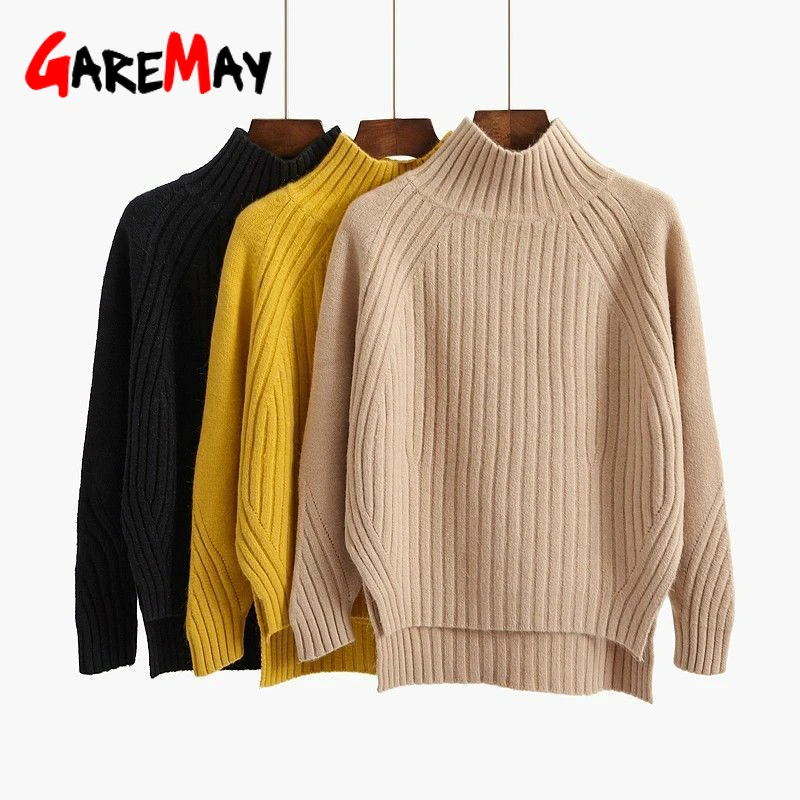 Korean Style Loose Sweater Women Pullover Casual Half Turtleneck Long Sleeve Knit Sweater Female Jumpers Solid Basic Sweater
Korean Style Loose Sweater Women Pullover Casual Half Turtleneck Long Sleeve Knit Sweater Female Jumpers Solid Basic Sweater