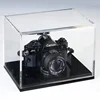 Countertop handmade clear acrylic model display case with removable cover