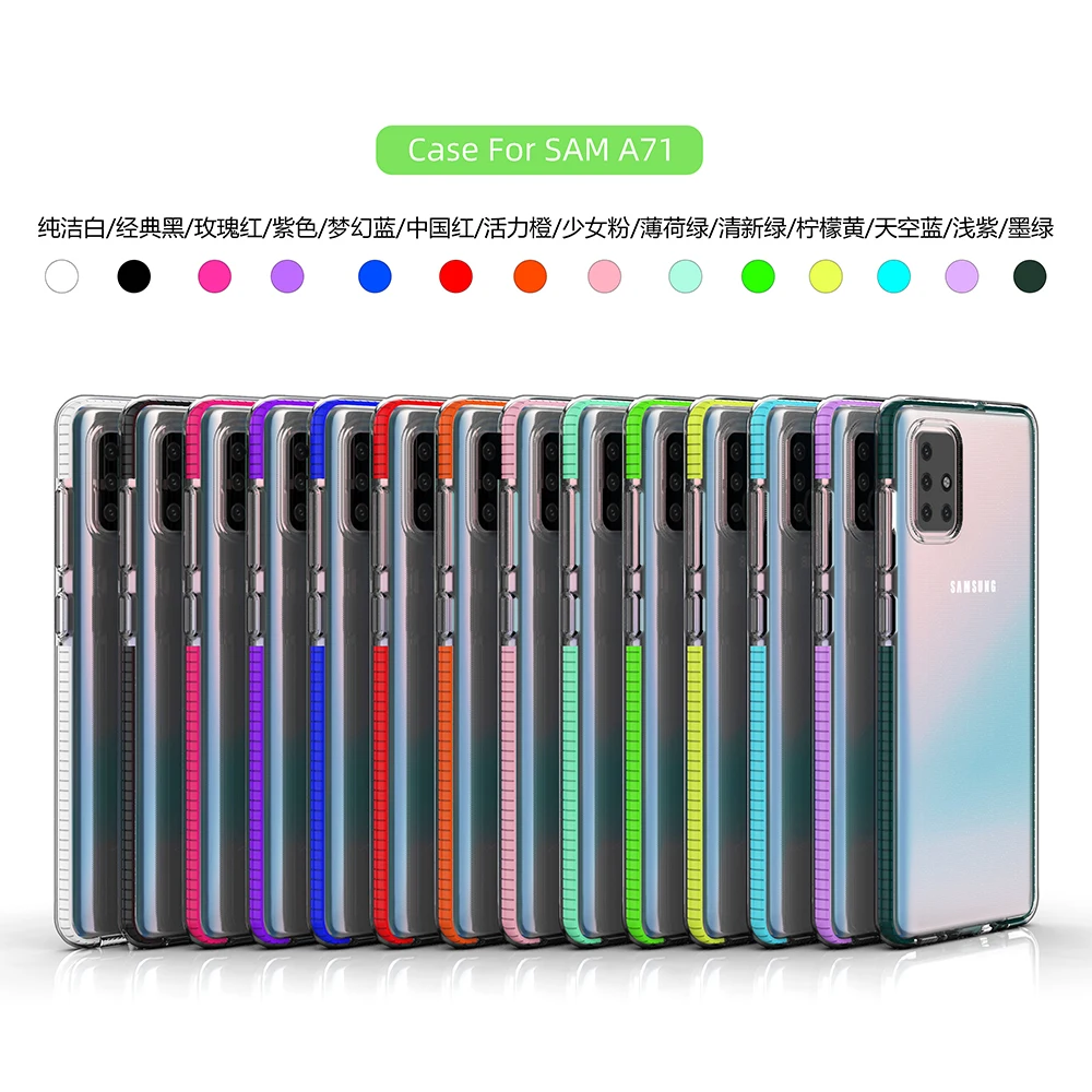 Super Slim Bumper Back Cover Case Transparent TPU Gel Case For Samsung Galaxy A71 Phone Case
Super Slim Bumper Back Cover Case Transparent TPU Gel Case For Samsung Galaxy A71 Phone Case
