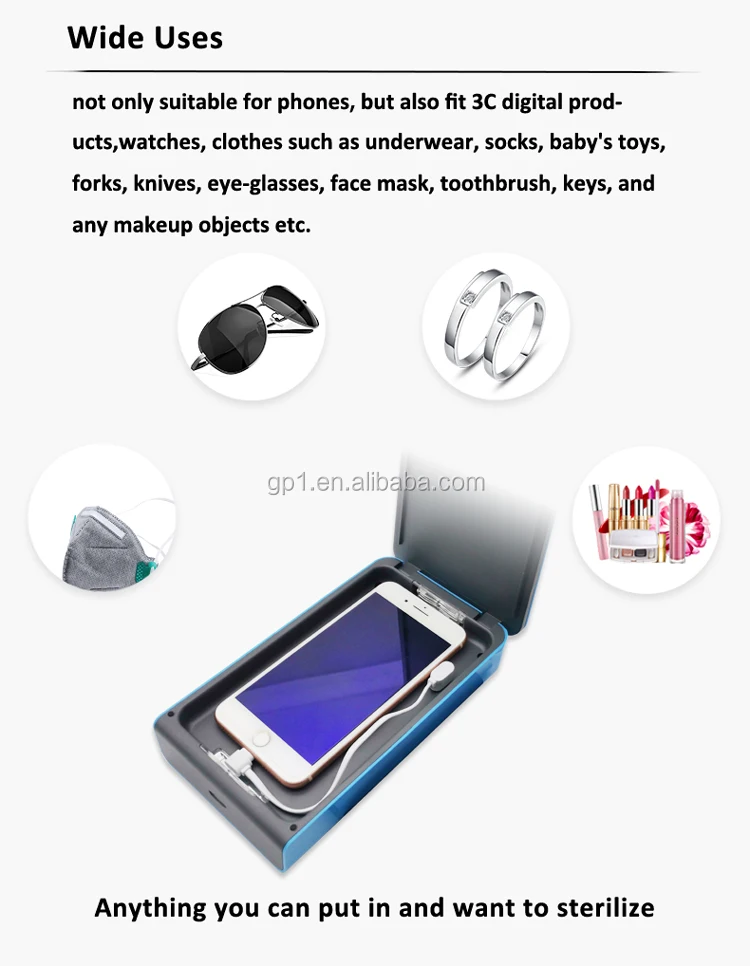 ultraviolet light cell phone disinfector small gadgets