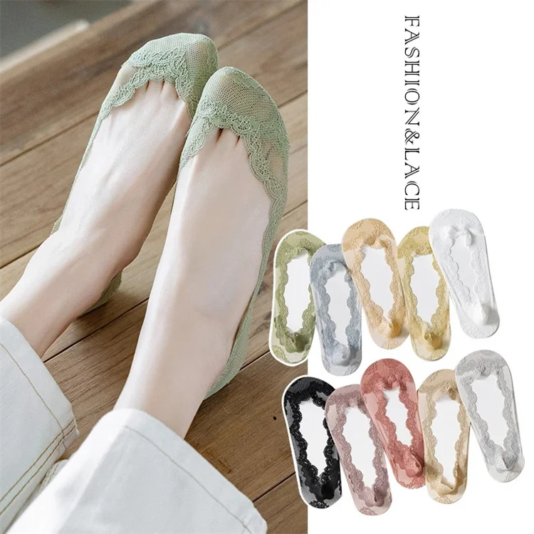 Dropshipping Women Slipper Socks Transparent Invisible Anti-Slip Candy Color Lace No show Socks For Women Girls High Quality, 10 colors
Dropshipping Women Slipper Socks Transparent Invisible Anti-Slip Candy Color Lace No show Socks For Women Girls High Quality, 10 colors