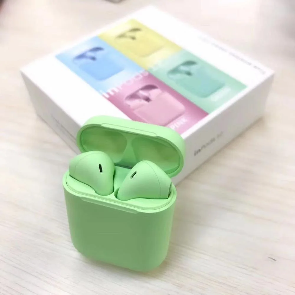 Cute Macaroon colors inPods 12 Mini wireless earbuds i12 TWS earphones - ANKUX.COM