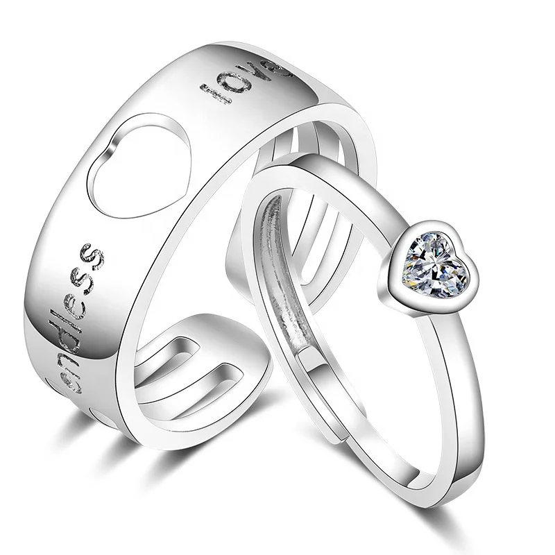 Heart Shaped Letter Jewelry Endless Love Zircon 925 Sterling Silver Cheapest Ring, White
Heart Shaped Letter Jewelry Endless Love Zircon 925 Sterling Silver Cheapest Ring, White