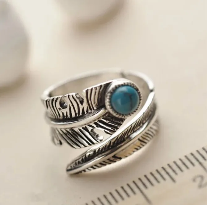 Adjustable Opening Type Vintage Feather Natural Stone Ring Designs For Men 925 Silver
Adjustable Opening Type Vintage Feather Natural Stone Ring Designs For Men 925 Silver