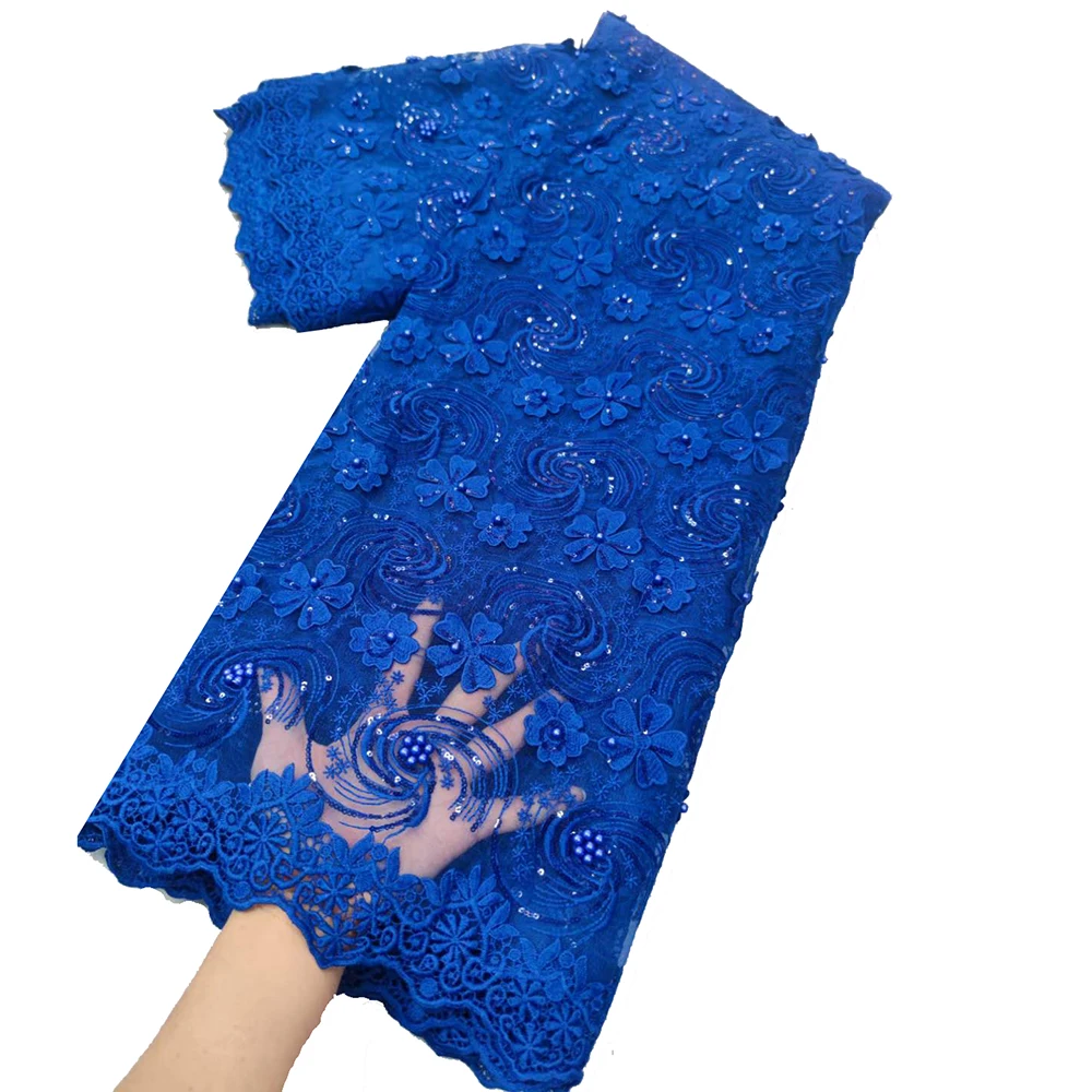 2021 New Arrival Royal Blue Sequined Net Lace Fabrics 5 Yards women African Bridal Dress
2021 New Arrival Royal Blue Sequined Net Lace Fabrics 5 Yards women African Bridal Dress