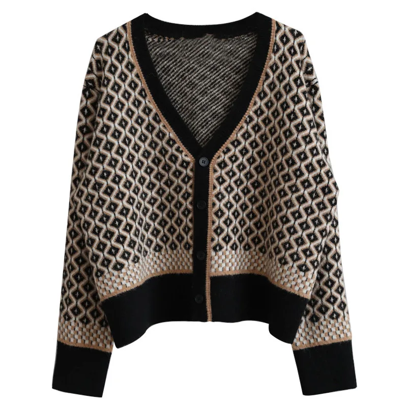 2021 New fashion autumn winter Diamond plaid Knitted Crochet cardigan women ladies long sweater cardigan
2021 New fashion autumn winter Diamond plaid Knitted Crochet cardigan women ladies long sweater cardigan