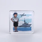Customized Logo Printed Acrylic Plastic Refrigerator Blank Fridge Magnets Sticker