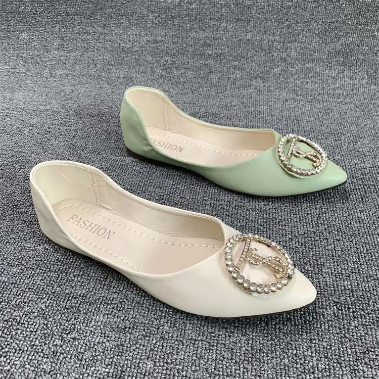 505 Single women shoes pointed 2021 new flats in the spring and autumn fairy lighter wind
505 Single women shoes pointed 2021 new flats in the spring and autumn fairy lighter wind