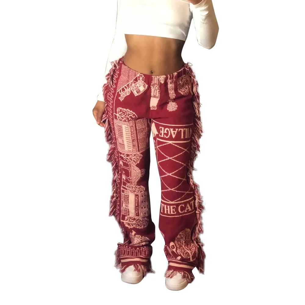 Print Joggers Women Streetwear Sport Ladies Joggers Pants Women's Trousers Side Tassel Sweatpants Fleece Pants Winter Clothing, Picture
Print Joggers Women Streetwear Sport Ladies Joggers Pants Women's Trousers Side Tassel Sweatpants Fleece Pants Winter Clothing, Picture