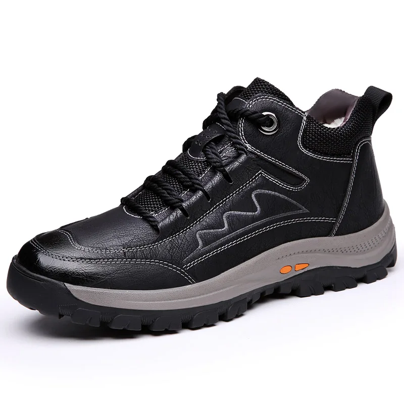 Dropshipping Men Leather Casual Footwear 2021 Fashion Winter High Top with Fur Thick Bottom Warm Snow Outdoor Hiking Sneakers
Dropshipping Men Leather Casual Footwear 2021 Fashion Winter High Top with Fur Thick Bottom Warm Snow Outdoor Hiking Sneakers