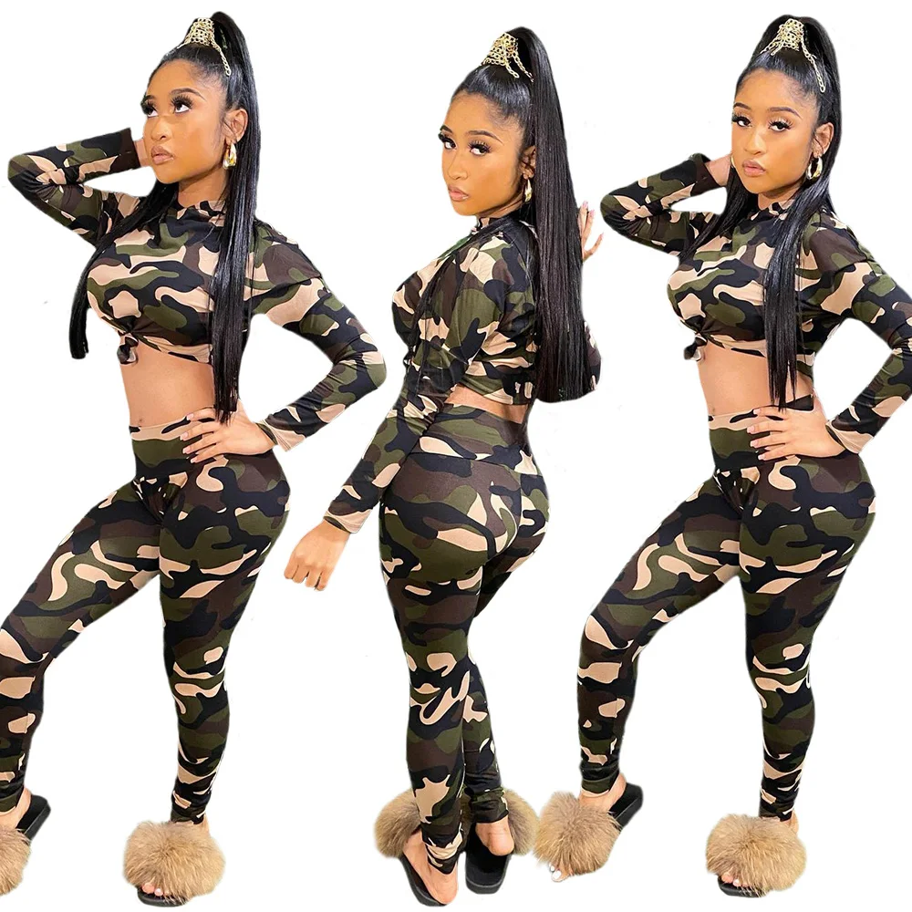 2021 Women's Autumn Hooded Sets Two Piece Pants Sets Women Clothing Camouflage 2 Piece Pants Set for Ladies
2021 Women's Autumn Hooded Sets Two Piece Pants Sets Women Clothing Camouflage 2 Piece Pants Set for Ladies