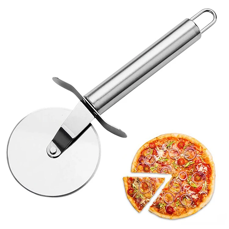 China Factory High Quality Ecofriendly Food Grade Premium 430 Stainless Steel Pizza Cutter Wheel Home Pizza Knife, Silver
China Factory High Quality Ecofriendly Food Grade Premium 430 Stainless Steel Pizza Cutter Wheel Home Pizza Knife, Silver