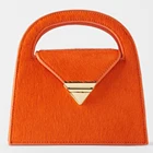2019 personalized fashion ladies mini city bag designer faux fur leather handbag purse for women