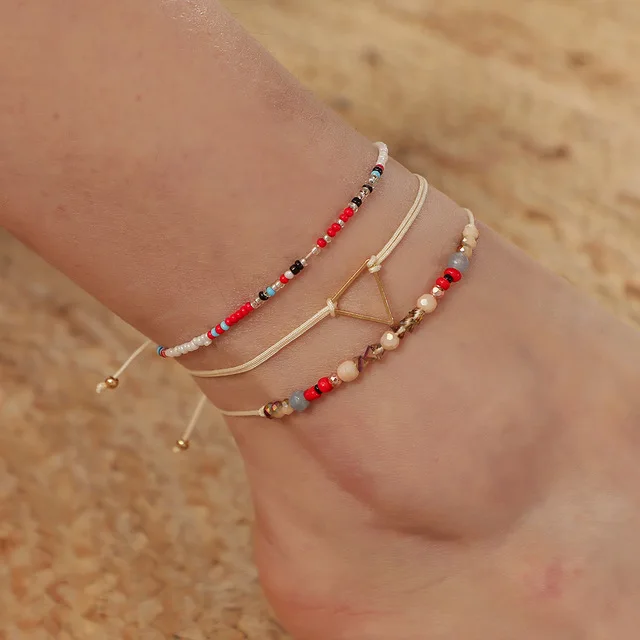 Boho Fashion Adjustable Braided Colorful Beads Ankle Bracelet Set Handmade Exotic Style Stackable Beads Bracelet Set
Boho Fashion Adjustable Braided Colorful Beads Ankle Bracelet Set Handmade Exotic Style Stackable Beads Bracelet Set