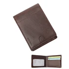 Men'S Wallet, Sleek Genuine Leather Mens Slim Front Pocket Leather Wallet