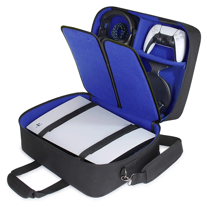 for PS5 Bag Console Case for Playstation 5 and PS5 Digital Edition with Customizable Interior for Playstation Controller, Black+blue
for PS5 Bag Console Case for Playstation 5 and PS5 Digital Edition with Customizable Interior for Playstation Controller, Black+blue