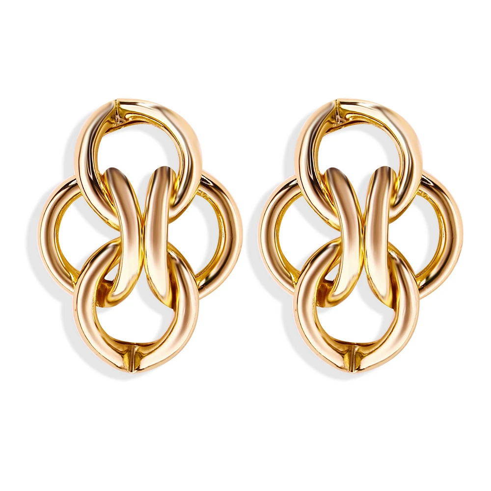 5058 Creative simple new single layer cross stud wish exaggerated gold metal earrings
5058 Creative simple new single layer cross stud wish exaggerated gold metal earrings