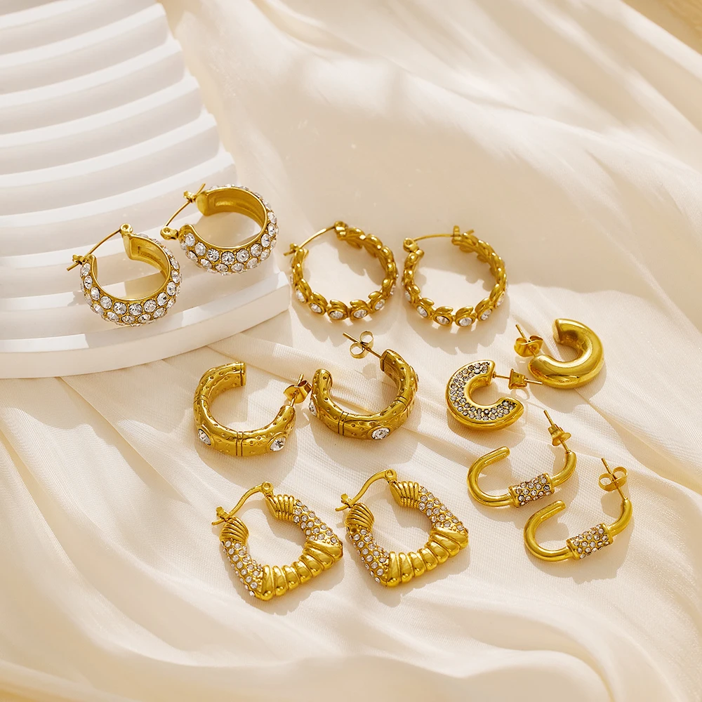 Diamond Vintage Custom Gold Plated Crystal Designer Korean Women Fashion Statement Hoop Pearl Fine Jewelry Earrings
Diamond Vintage Custom Gold Plated Crystal Designer Korean Women Fashion Statement Hoop Pearl Fine Jewelry Earrings