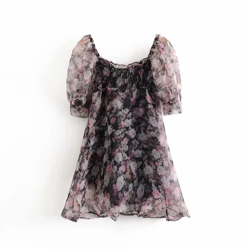 2020 New Arrival summer bubble sleeve A-line square collar bandage print women ladies mini dresses
2020 New Arrival summer bubble sleeve A-line square collar bandage print women ladies mini dresses