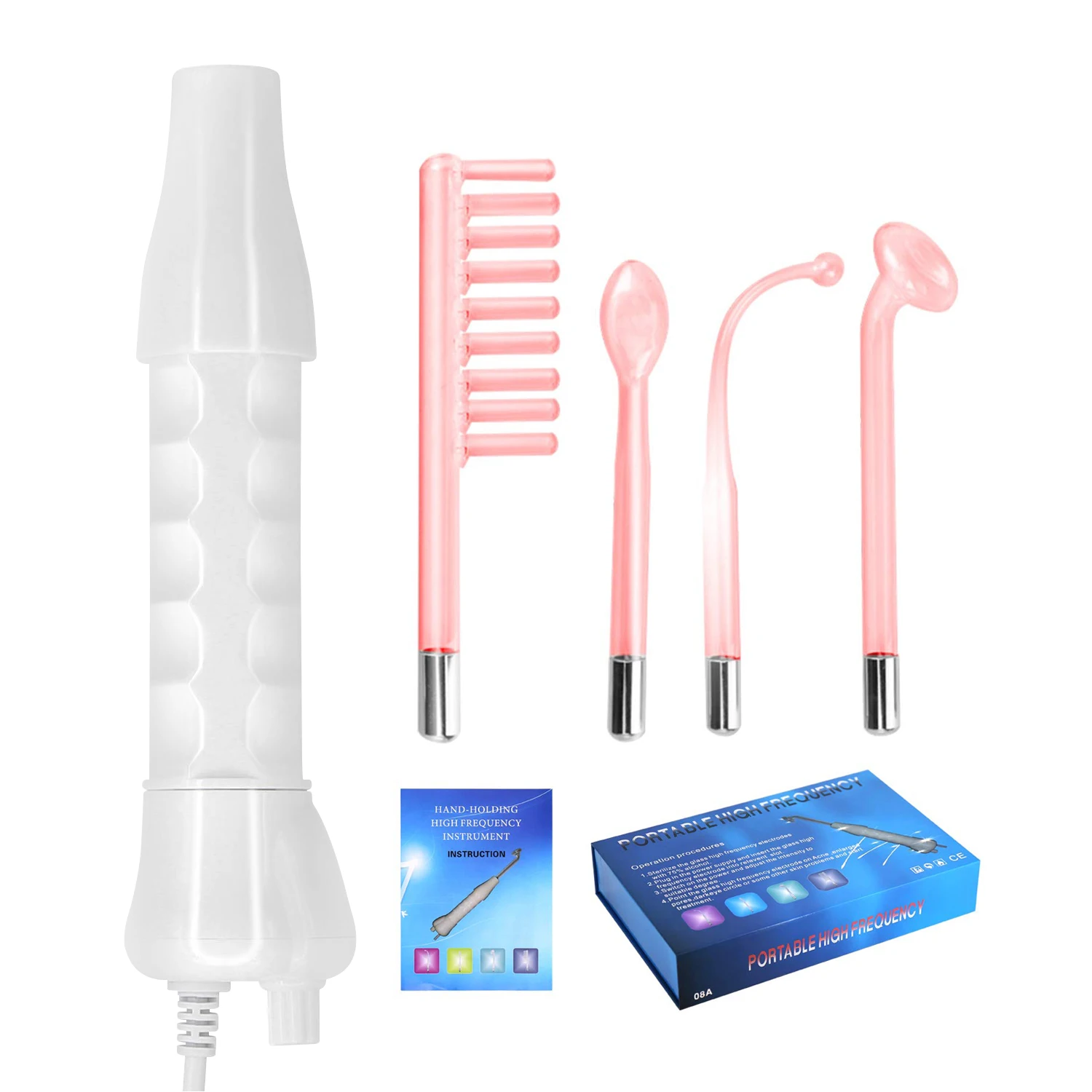 Alta Frequencia High Frequency Facial Wand High Frequency Skin Therapy Wand Electrotherapy High Frequency Wand Beauty For Facial, Pink
Alta Frequencia High Frequency Facial Wand High Frequency Skin Therapy Wand Electrotherapy High Frequency Wand Beauty For Facial, Pink