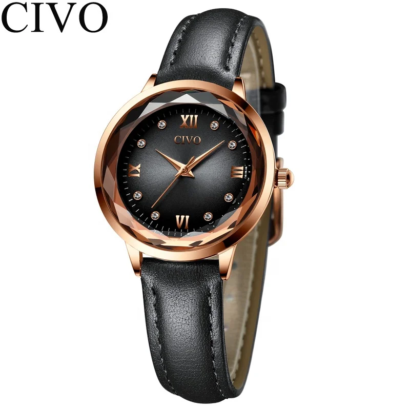 CIVO Casual Ladies Watch Quartz Fashion Waterproof Luxury Surprise Gift Wristwatch Leather Comfortable New Arrival For Woman
CIVO Casual Ladies Watch Quartz Fashion Waterproof Luxury Surprise Gift Wristwatch Leather Comfortable New Arrival For Woman