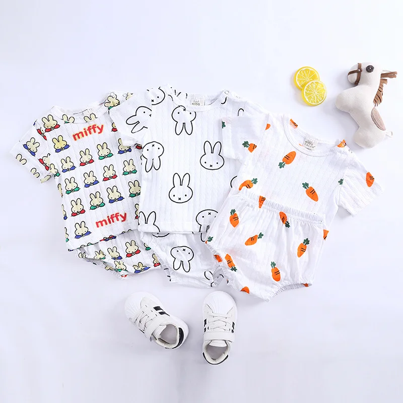 Summer Cute Breathable Printed Cotton Short-Sleeved Sleepwear Children's Home Clothing, Picture shows
Summer Cute Breathable Printed Cotton Short-Sleeved Sleepwear Children's Home Clothing, Picture shows