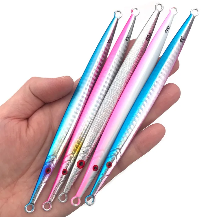 Slow jigging head lure 60g 80g 250g 300g Japanese luminous metal jig mackerel beak bass jigging lure, 5 colors as the picture
Slow jigging head lure 60g 80g 250g 300g Japanese luminous metal jig mackerel beak bass jigging lure, 5 colors as the picture