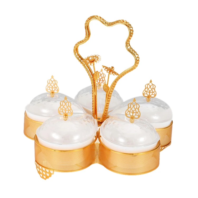 Luxury Double Layer Golden Metal Plastic Cake Candy Box Chocolate Dry Fruit Food Serving Tray Plate Storage Organizer, Gold
Luxury Double Layer Golden Metal Plastic Cake Candy Box Chocolate Dry Fruit Food Serving Tray Plate Storage Organizer, Gold