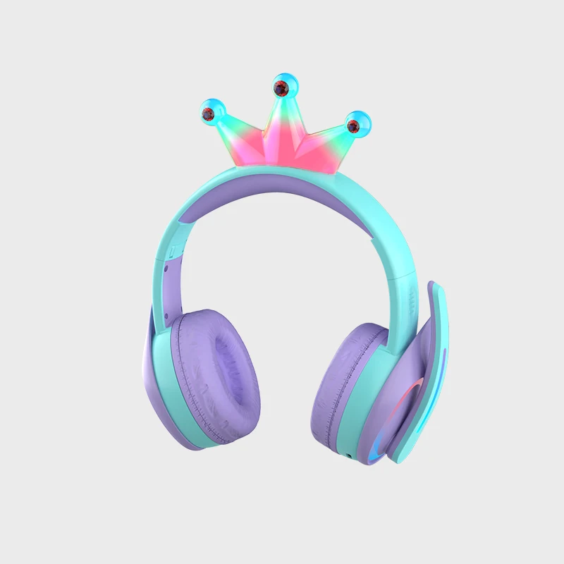 Children's Crown Headphones Cartoon Symphony Luminous Wired Student earphones, Multi-color
Children's Crown Headphones Cartoon Symphony Luminous Wired Student earphones, Multi-color