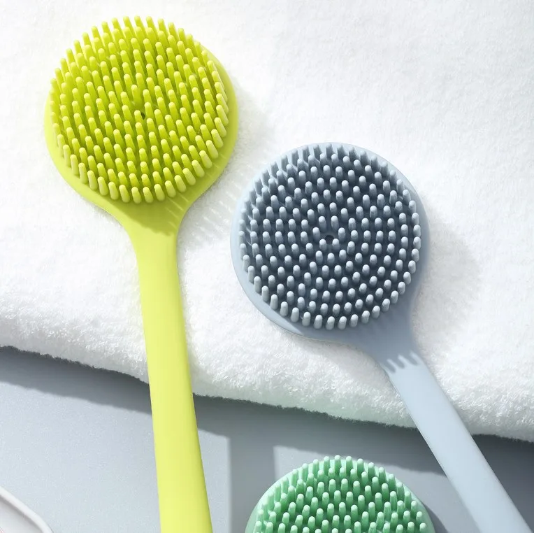 High Quality Soft Silicone Back Cleaning Scrubber Body Shower Bath Brush With Long Handle, Green, blue
High Quality Soft Silicone Back Cleaning Scrubber Body Shower Bath Brush With Long Handle, Green, blue