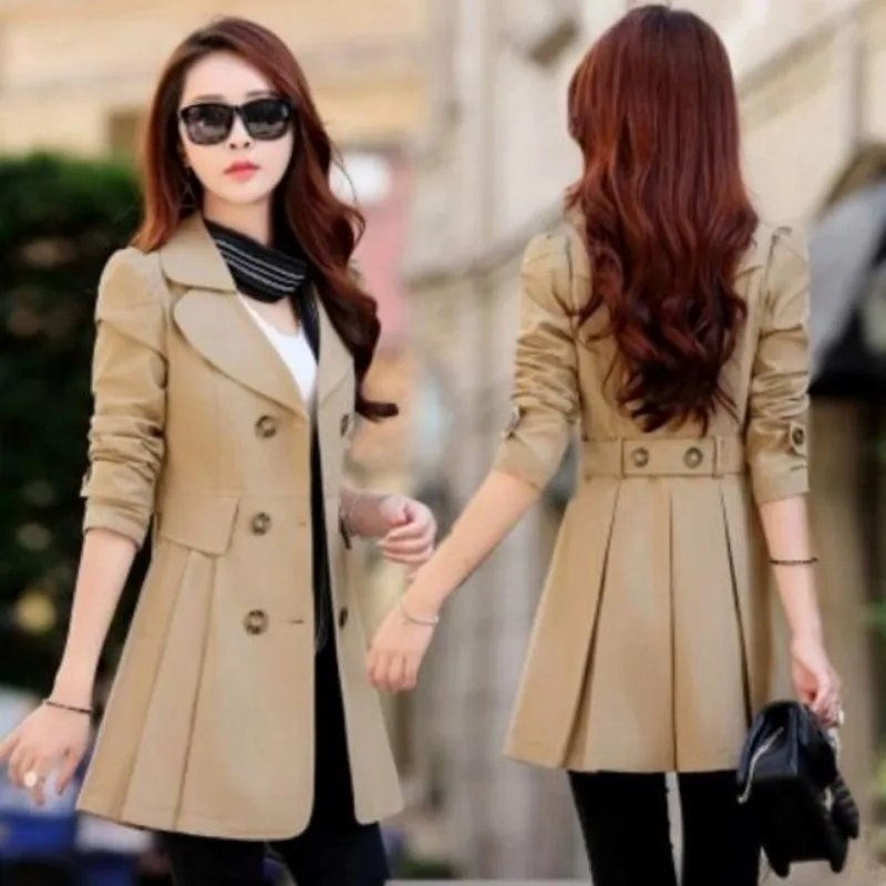 Trench Coat for Women 2018 Casual 6 Colors Turn-down Collar Slim Fit Double Breasted Spring Ladies Coat Plus Size 3XL 4XL
Trench Coat for Women 2018 Casual 6 Colors Turn-down Collar Slim Fit Double Breasted Spring Ladies Coat Plus Size 3XL 4XL