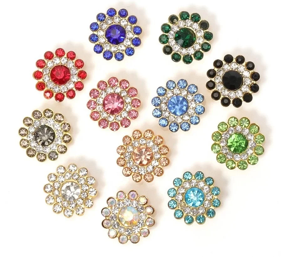 Rhinestone Flower Crystal Glass Sew On Rhinestones With Metal Double Layer Rhinestone For DIY Garment
Rhinestone Flower Crystal Glass Sew On Rhinestones With Metal Double Layer Rhinestone For DIY Garment