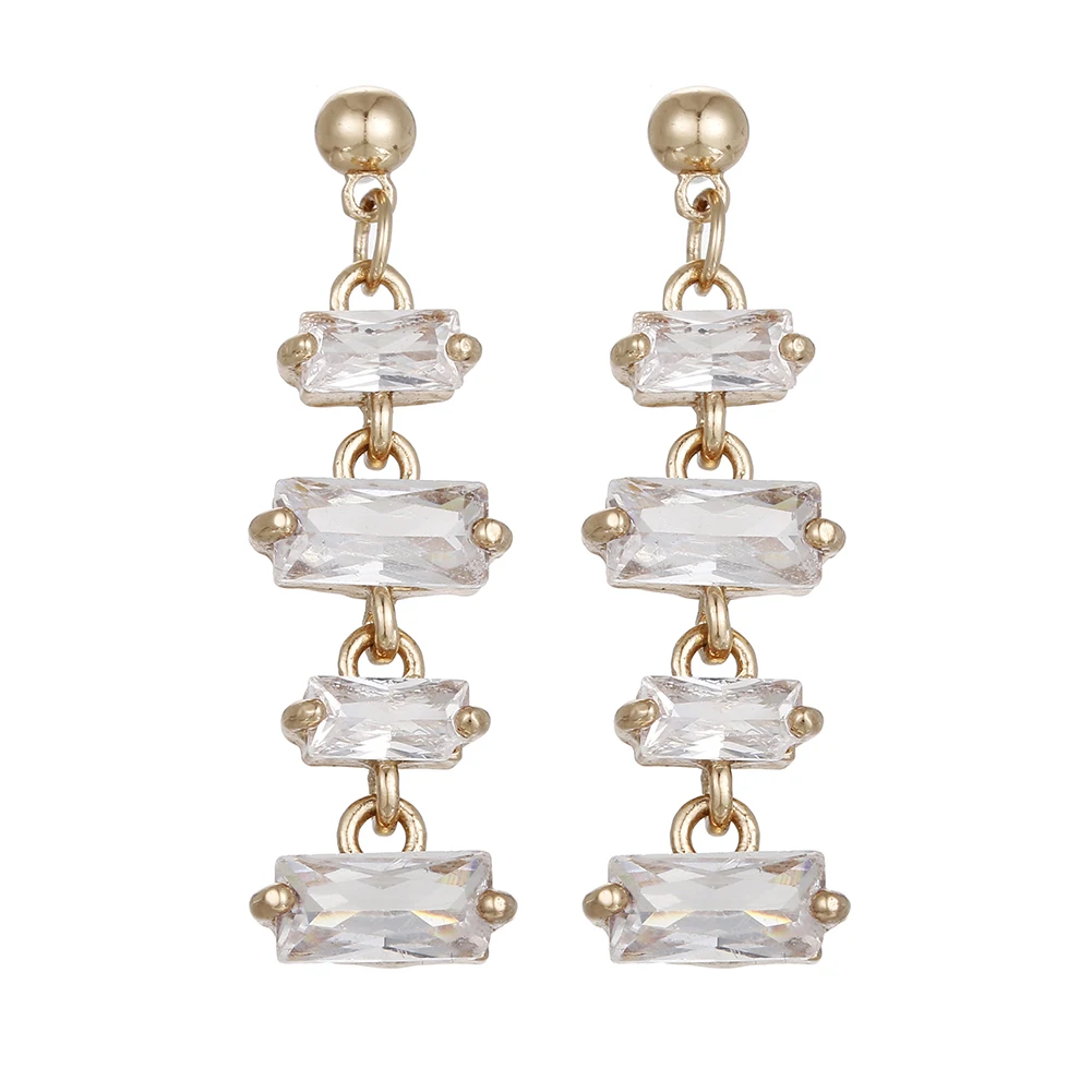 New Luxury Long 18k Gold Plated Cz Bridal Jewellery Designs Drop Crown Earrings for Women, Picture shows
New Luxury Long 18k Gold Plated Cz Bridal Jewellery Designs Drop Crown Earrings for Women, Picture shows