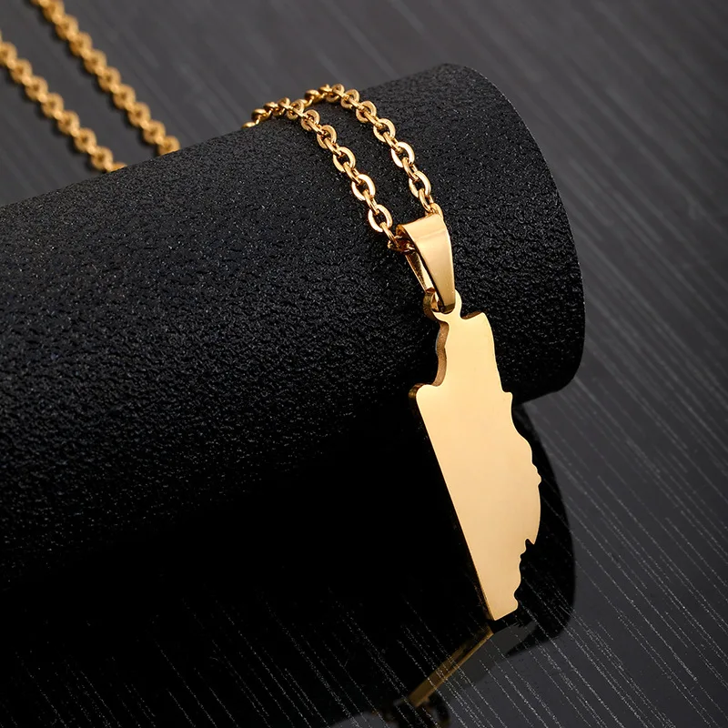Simple Real Gold Plated Stainless Steel Country Map Necklace Belize Map Pendant Necklace, Picture color
Simple Real Gold Plated Stainless Steel Country Map Necklace Belize Map Pendant Necklace, Picture color