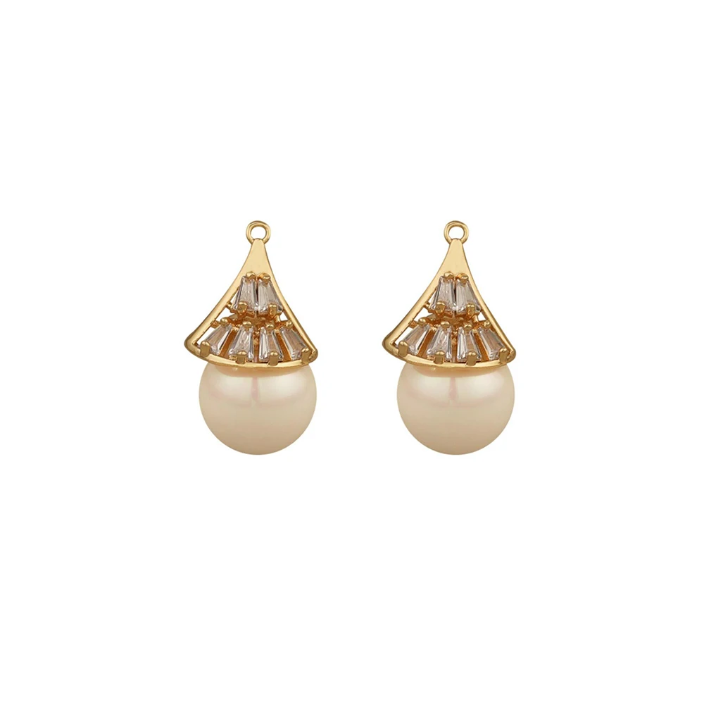 Jewelry Accessories Cordial Design 20Pcs 11*19MM CZ Charms Hand Made Jewelry Accessories Genuine Gold Plating Imitation Pearl
Jewelry Accessories Cordial Design 20Pcs 11*19MM CZ Charms Hand Made Jewelry Accessories Genuine Gold Plating Imitation Pearl