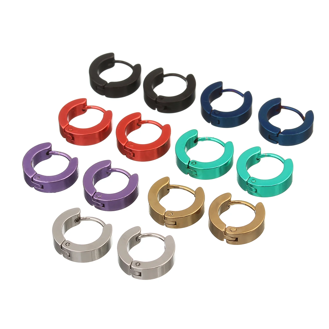 New stainless steel earrings punk circle hypoallergenic male and female ear buckle stainless steel earrings
New stainless steel earrings punk circle hypoallergenic male and female ear buckle stainless steel earrings
