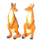 amusement park decorative fiberglass life size kangaroo