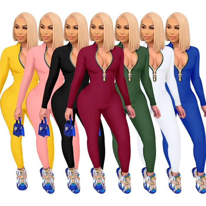 H2655-autumn women clothing fashion zipper jumpsuit woman one piece women jumpsuits and rompers, 2 options
H2655-autumn women clothing fashion zipper jumpsuit woman one piece women jumpsuits and rompers, 2 options