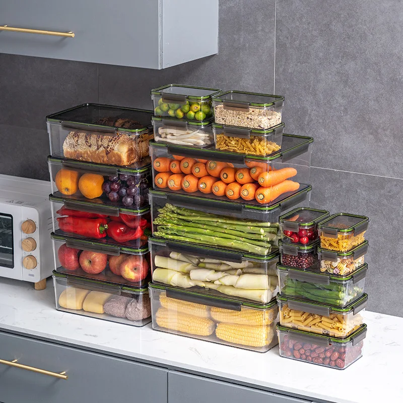 Wholesale Large Capacity Multisize Airtight Refrigerator Transparent Food Storage Container With Lock
Wholesale Large Capacity Multisize Airtight Refrigerator Transparent Food Storage Container With Lock