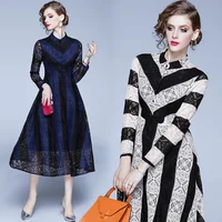 2019 latest Fashion Autumn Casual Dress Striped Print Shirt Long Sleeve Lace Retro Maxi Dresses Women
2019 latest Fashion Autumn Casual Dress Striped Print Shirt Long Sleeve Lace Retro Maxi Dresses Women