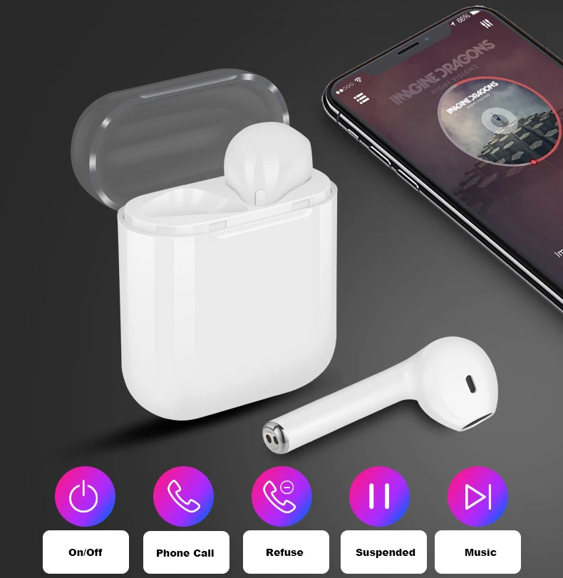 i8X TWS Wireless Bluetooth TWS Bluetooth Headphones Wireless Earbuds - ANKUX.COM