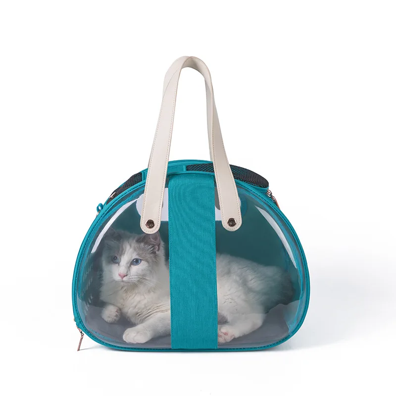 New Pet Carrier Bag Foldable Cat Travel Bag PVC Space Capsule Portable Cat Bag, As picture
New Pet Carrier Bag Foldable Cat Travel Bag PVC Space Capsule Portable Cat Bag, As picture